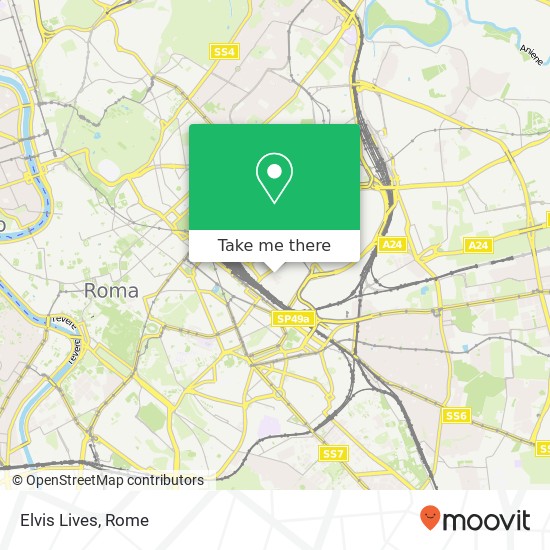 Elvis Lives map