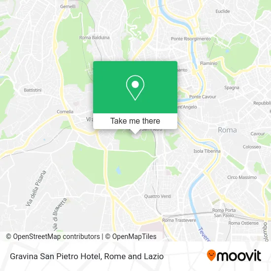 Gravina San Pietro Hotel map