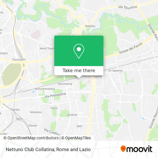 Nettuno Club Collatina map