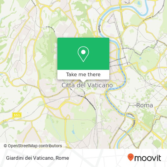 Giardini dei Vaticano map