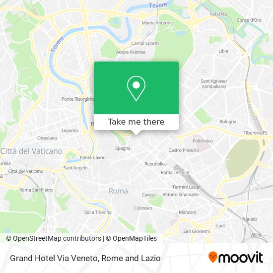 Grand Hotel Via Veneto map