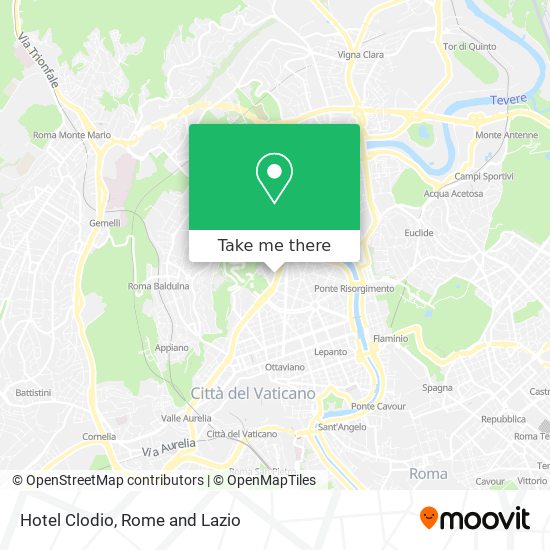 Hotel Clodio map