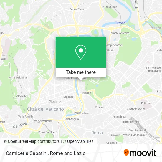 Sabatini Shirt Shop map