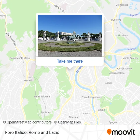 Foro Italico map