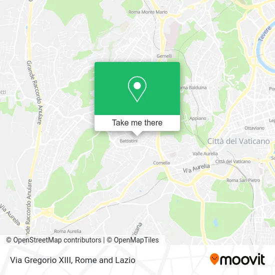 Gregory XIII Street map