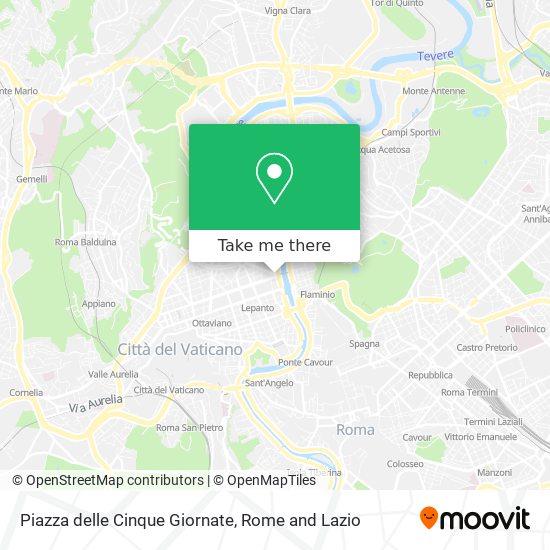 Piazza delle Cinque Giornate map