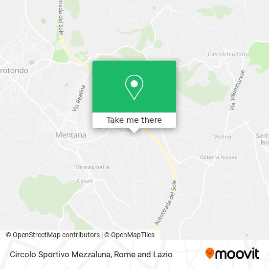 Circolo Sportivo Mezzaluna map