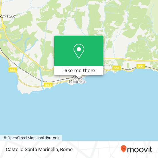 Castello Santa Marinella map