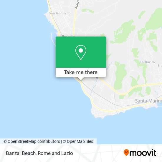 Banzai Beach map