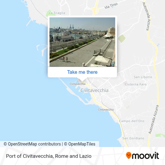 Port of Civitavecchia map