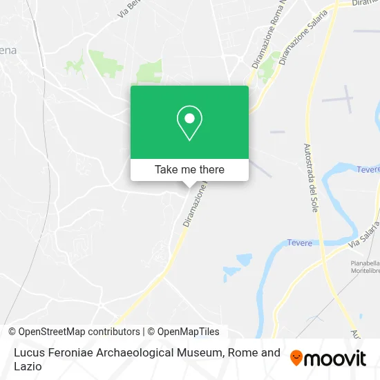 Lucus Feroniae Archaeological Museum map