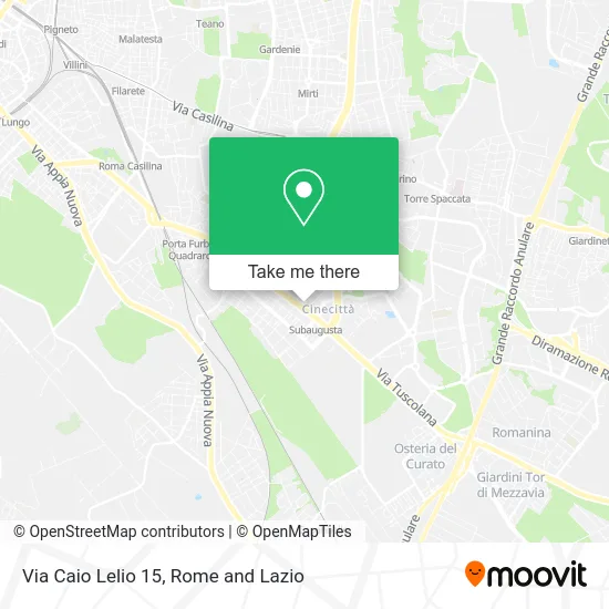 Caio Lelio Street 15 map