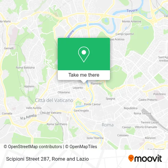 Scipioni Street 287 map