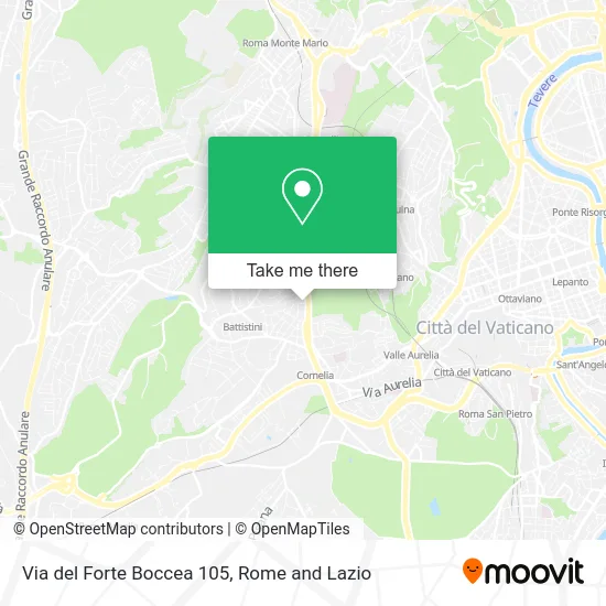 Forte Boccea Street 105 map