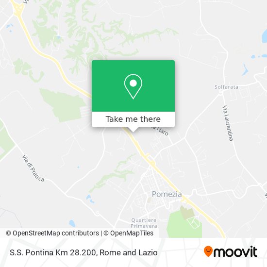 S.S. Pontina Km 28.200 map