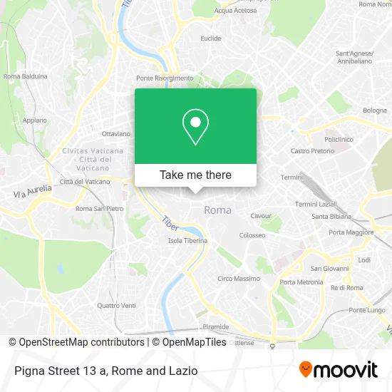 Pigna Street 13 a map