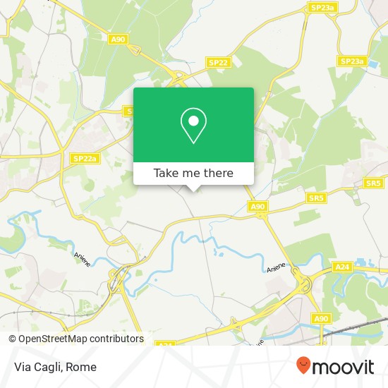 Via Cagli map