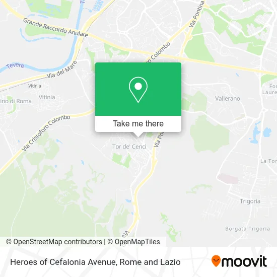 Heroes of Cefalonia Avenue map