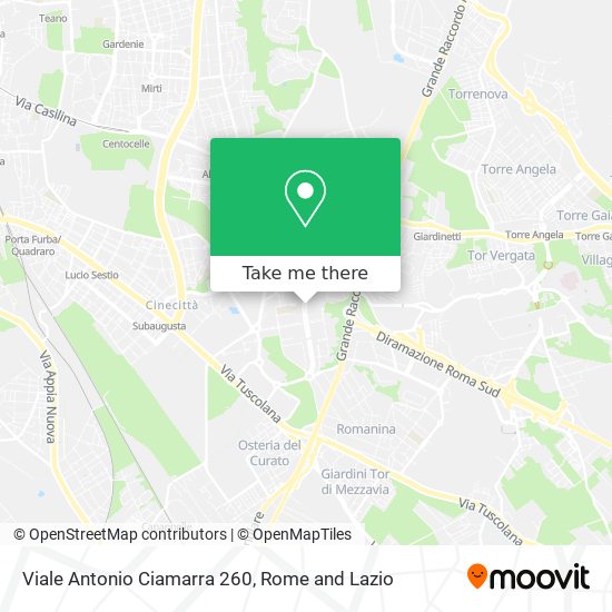 Viale Antonio Ciamarra 260 map