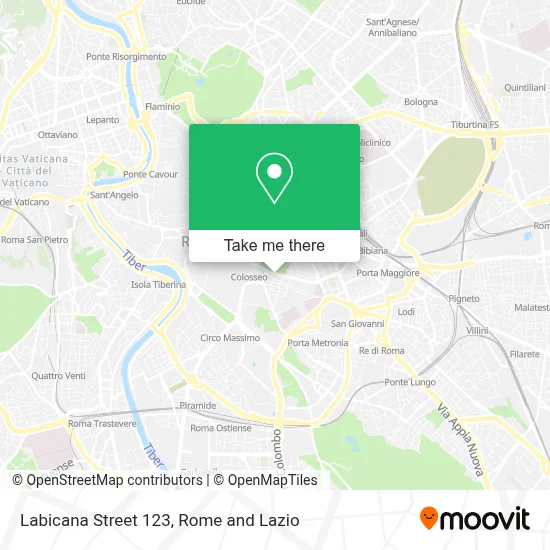 Labicana Street 123 map