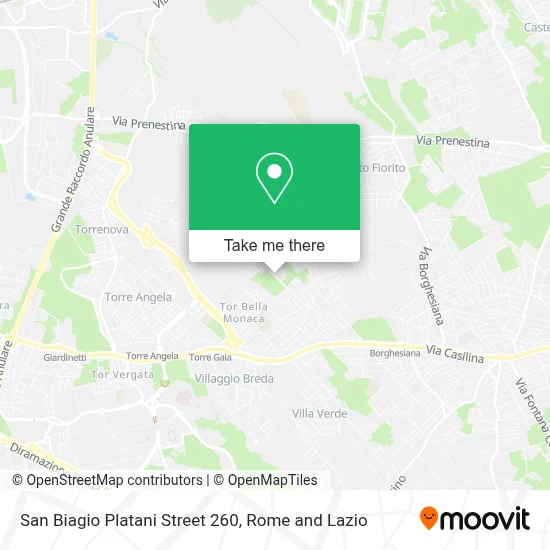 San Biagio Platani Street 260 map