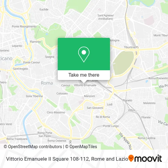 Vittorio Emanuele II Square 108-112 map
