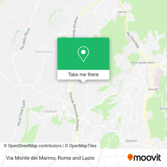 Monte del Marmo Street map