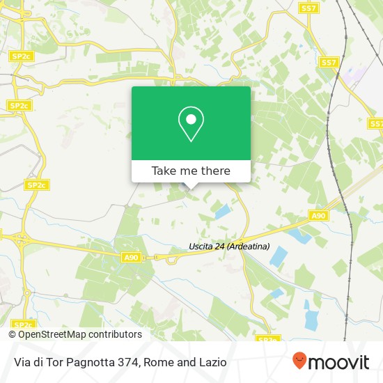 Via di Tor Pagnotta 374 map