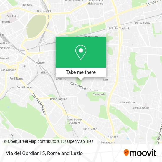 Gordiani Street 5 map