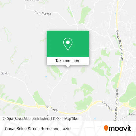 Casal Selce Street map