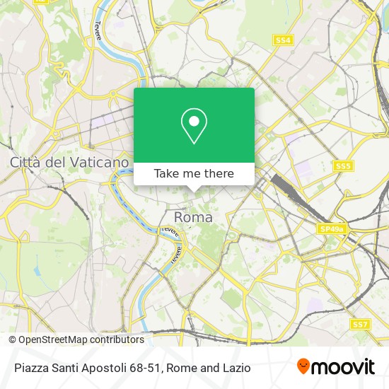 Piazza Santi Apostoli 68-51 map