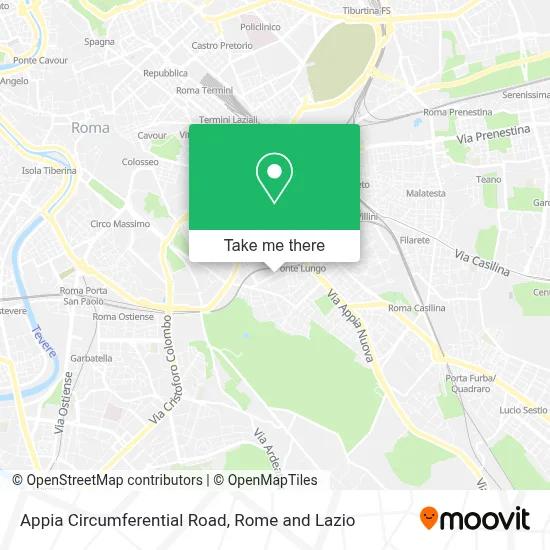 Appia Circumferential Road map