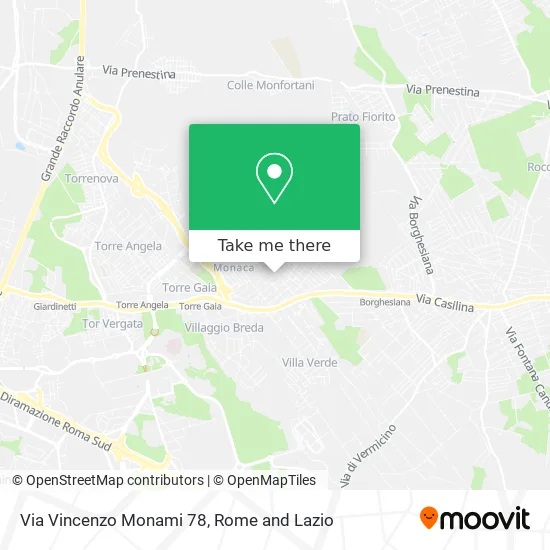 Vincenzo Monami Street 78 map