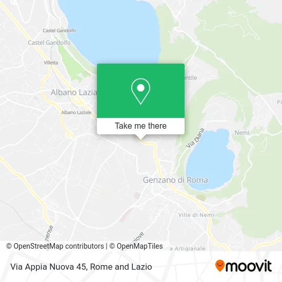 Appia Nuova Street 45 map