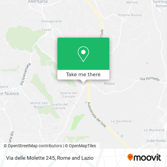 Via delle Molette 245 map