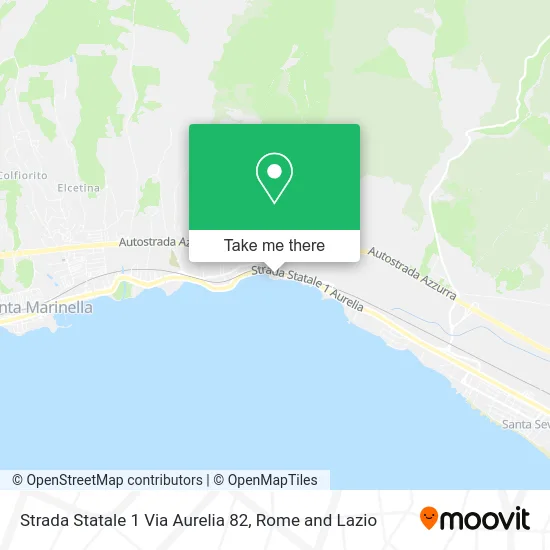 State Highway 1 Aurelia Road 82 map