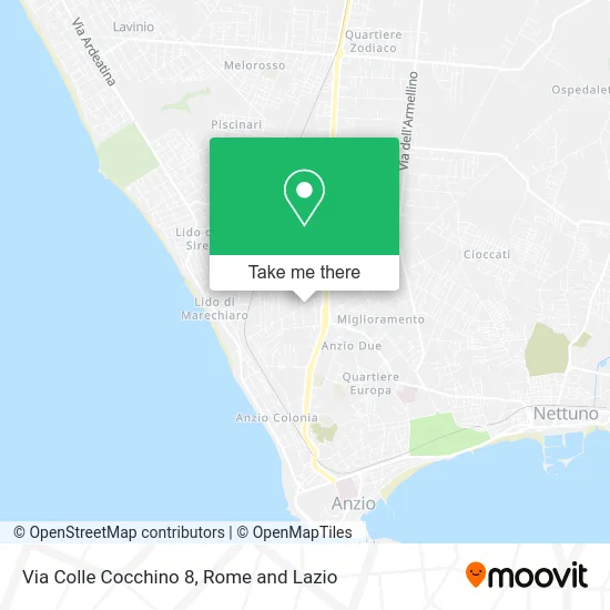 Via Colle Cocchino 8 map