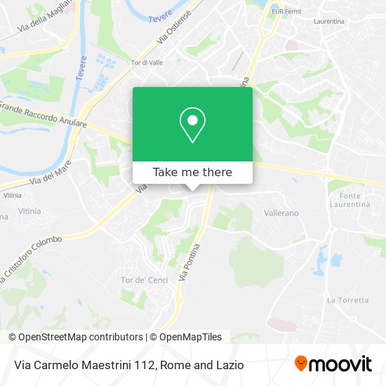 Via Carmelo Maestrini 112 map