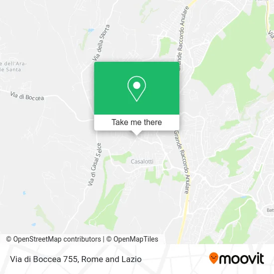 Boccea Street 755 map