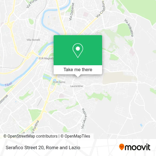 Serafico Street 20 map