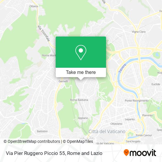 Via Pier Ruggero Piccio 55 map