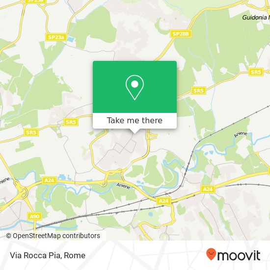 Via Rocca Pia map