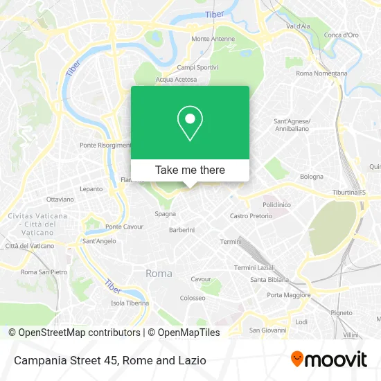 Campania Street 45 map