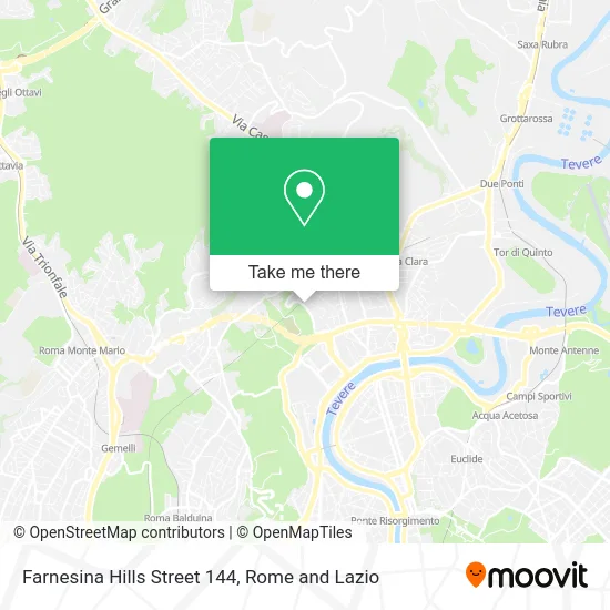 Farnesina Hills Street 144 map