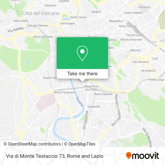 Monte Testaccio Street 73 map