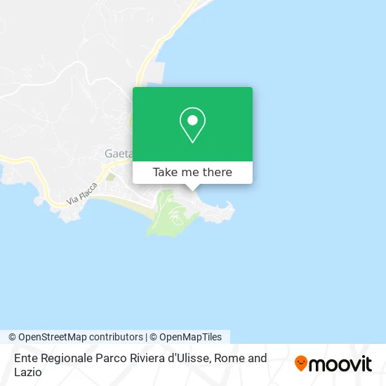 Regional Park of Riviera d'Ulisse map