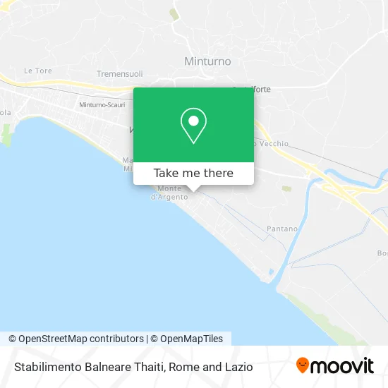 Thaiti Beach Establishment map