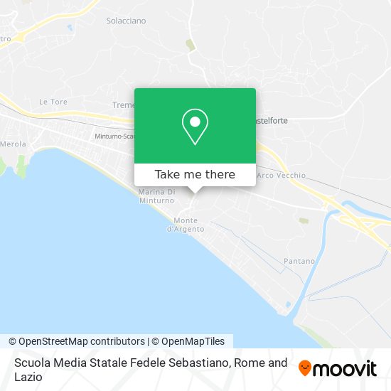 Scuola Media Statale Fedele Sebastiano map