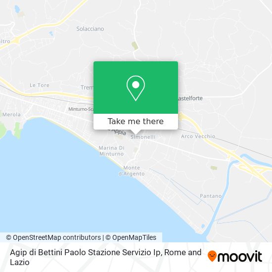 Agip di Bettini Paolo Stazione Servizio Ip map
