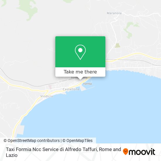 Taxi Formia Ncc Service di Alfredo Taffuri map